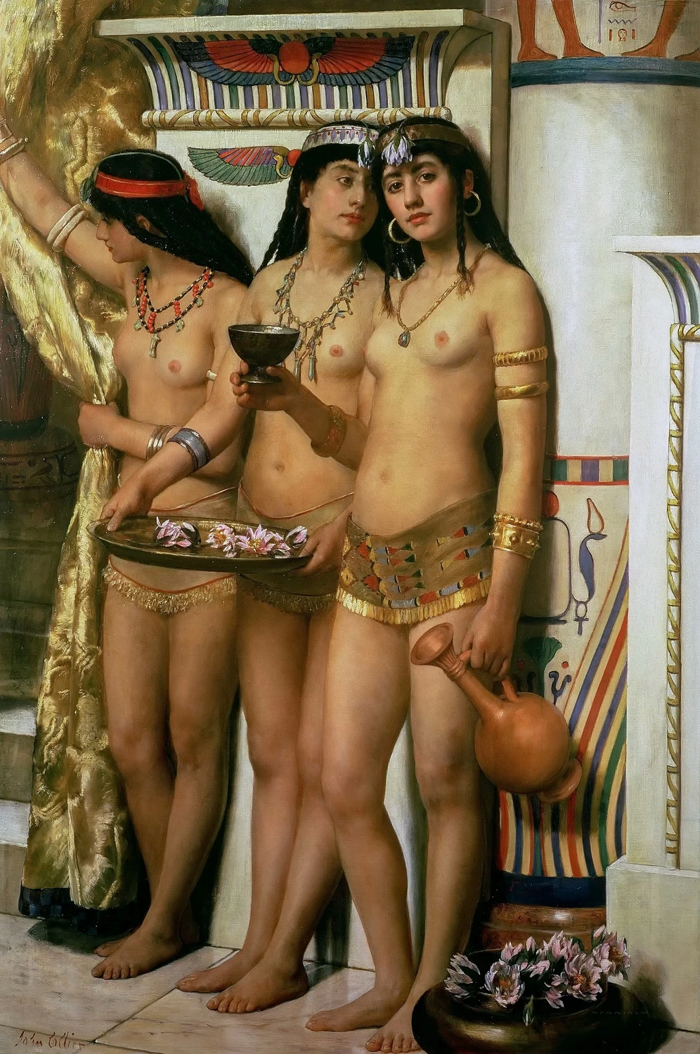 John Collier - Ancelle dei Faraoni